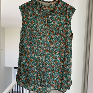 Anthropologie tylho floral top size small